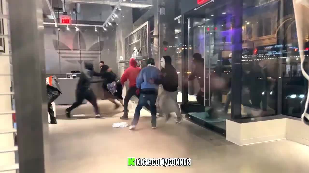 They're protesting ICE by looting Adidas