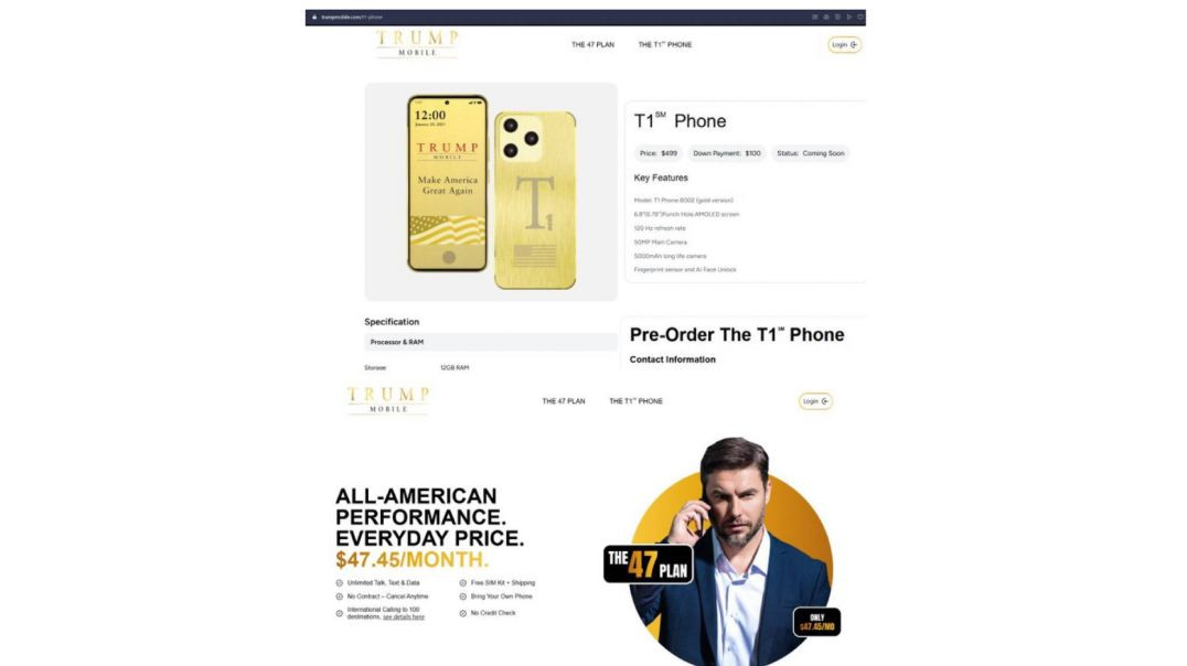 This is pretty cool…  Eric Trump announced a new Trump Phone is coming soon to compete with the other major networks.