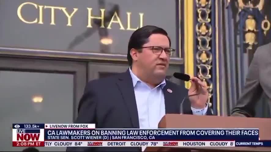 BREAKING: California Democrats unveil bill to ban masks for law enforcement
