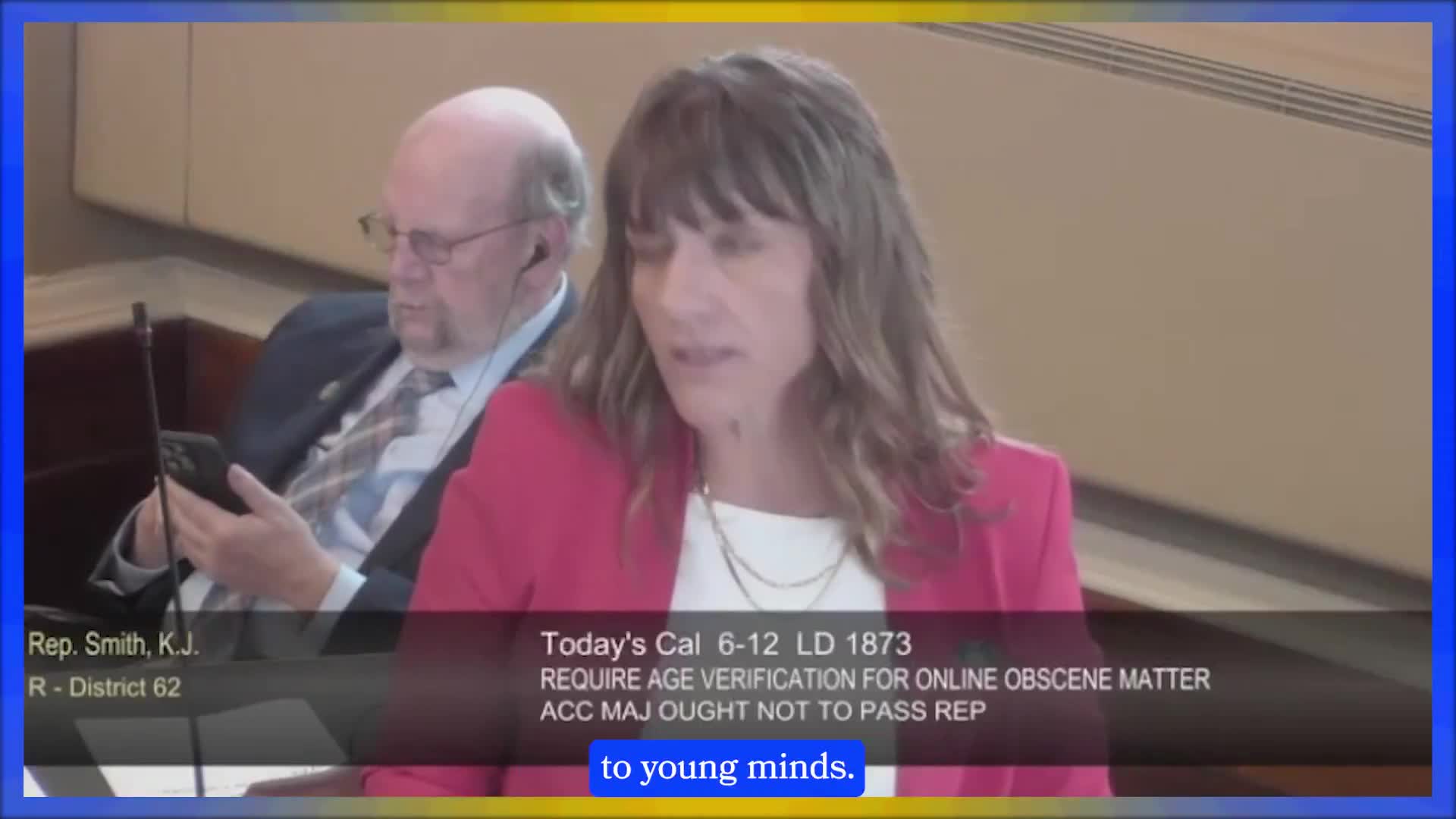 Maine Democrat Rep. Amy Kuhn says she's AGAINST restricting a child's access to p*rnographic content online because it could \