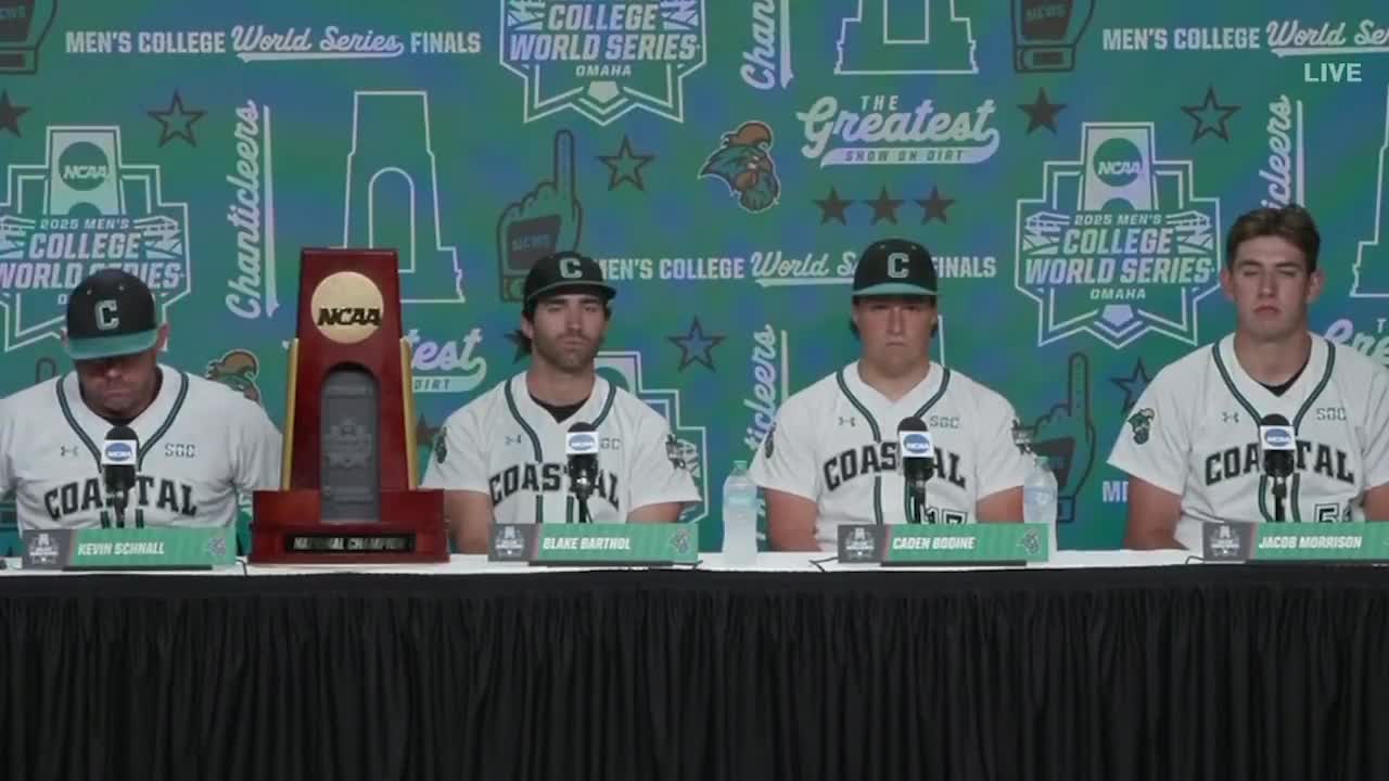 Reporter: What do you admire about LSU?  Coastal Carolina: 😂