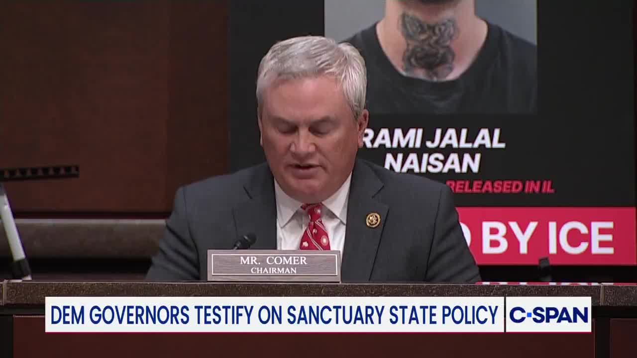 Chairman James Comer on sanctuary cities: “These governors handcuff law enforcement from doing their jobs, harbor predators and call it compassion.”