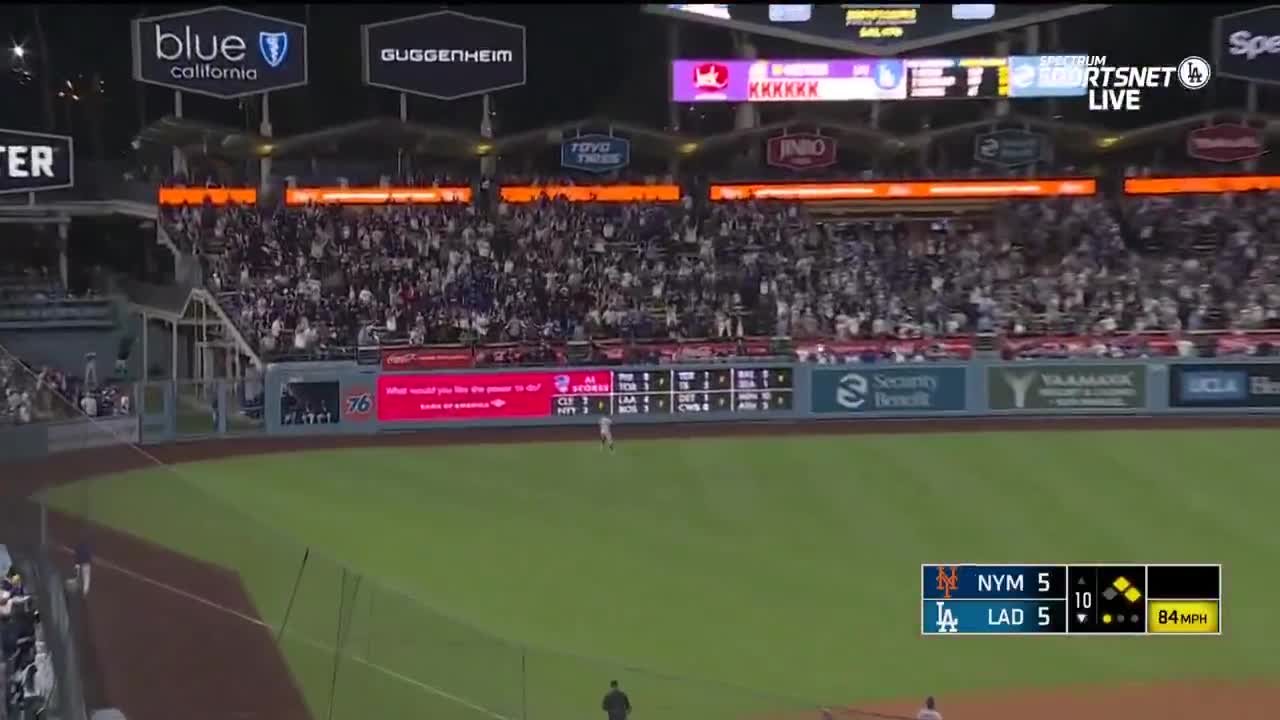 FREDDIE FREEMAN WALKS IT OFF‼️  DODGERS BEAT THE METS IN THE TENTH 🔥