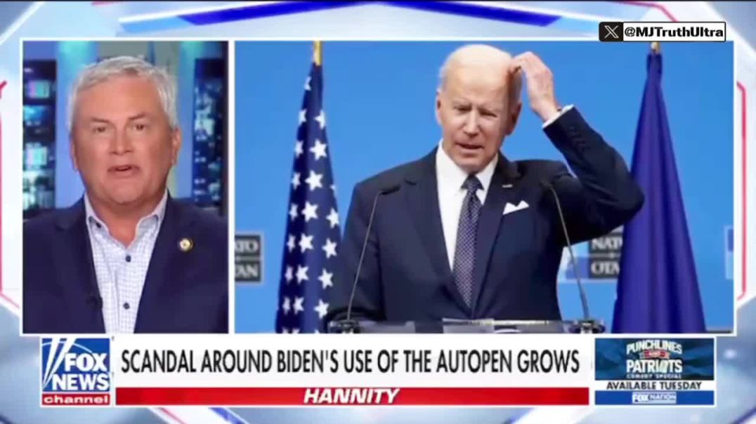 They are so Fooked…  James Comer said the Autopen Scandal puts every single Pardon and Executive Action Joe Biden did as President under Peril
