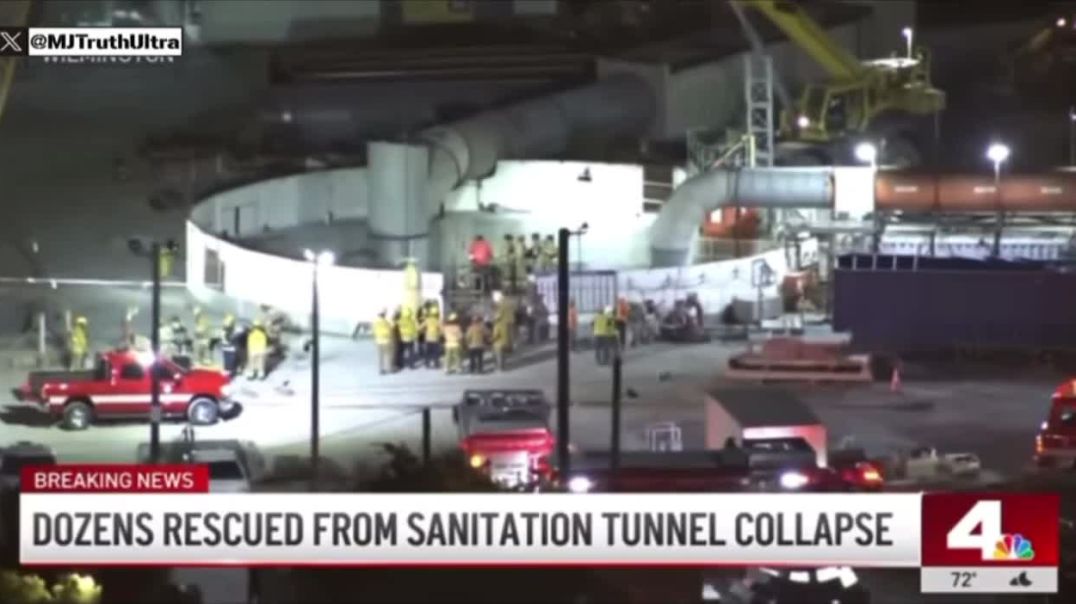 That’s a YUGE tunnel..  SITREP: Tunnel Collapse in Wilmington, Los Angeles - Trapping 31 Workers
