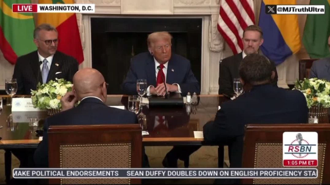President Trump gets impatient and kindly tells the President of Mauritania to shut up lol