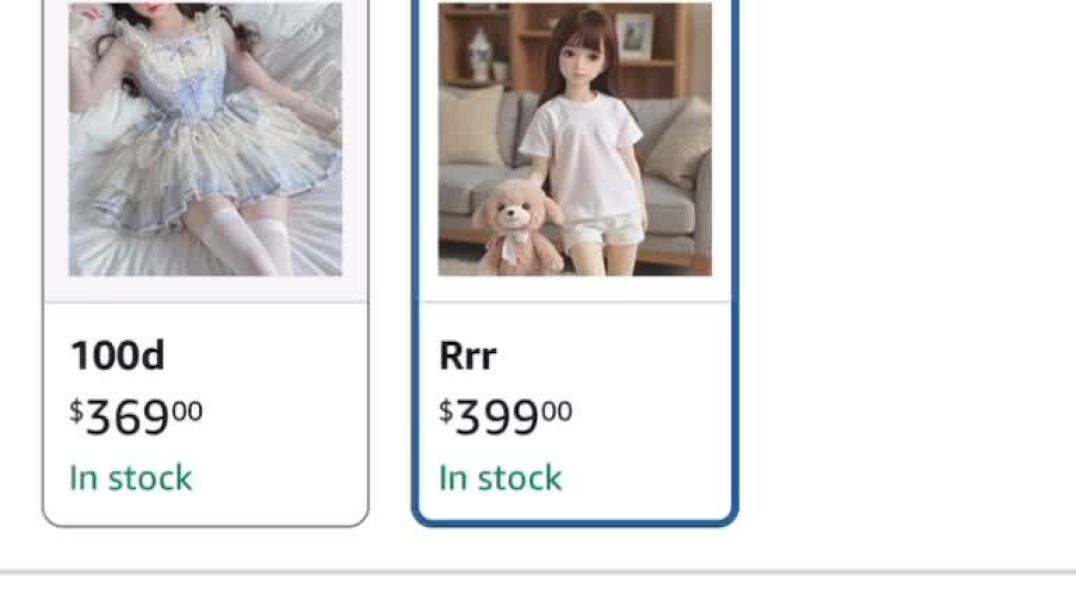 Why is Amazon selling these kinds of child dolls?