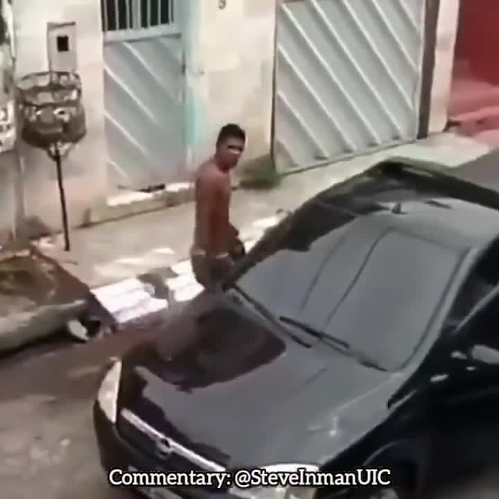 Never punch another man's ride.