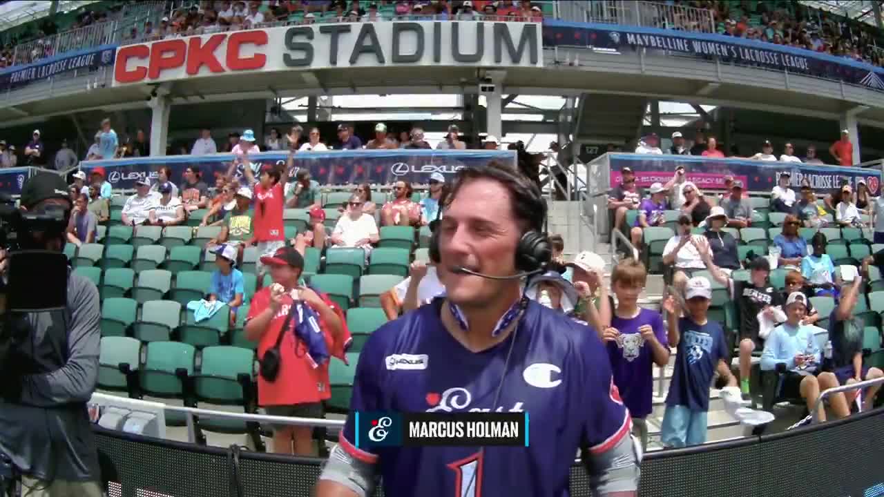 Marcus Holman joins the booth to break down both of his two-point goals in the PLL All-Star Game 🎯