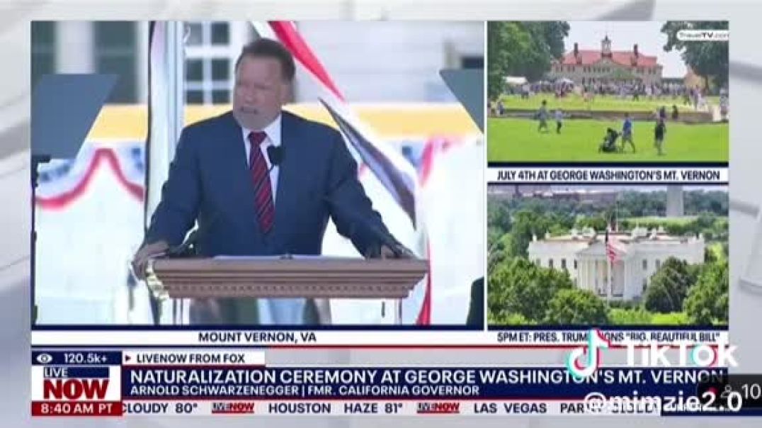BREAKING: Arnold Schwarzenegger has a July 4th message for immigrants, telling them that whining won’t get them a green card or citizenship and calling it a sign of weakness.