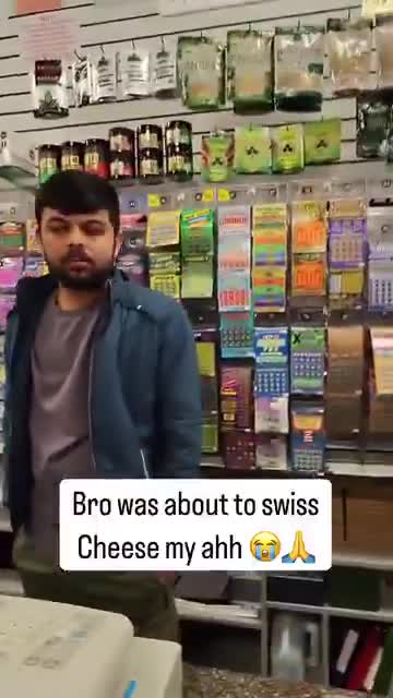 Bro got spooked to the MAX 😭
