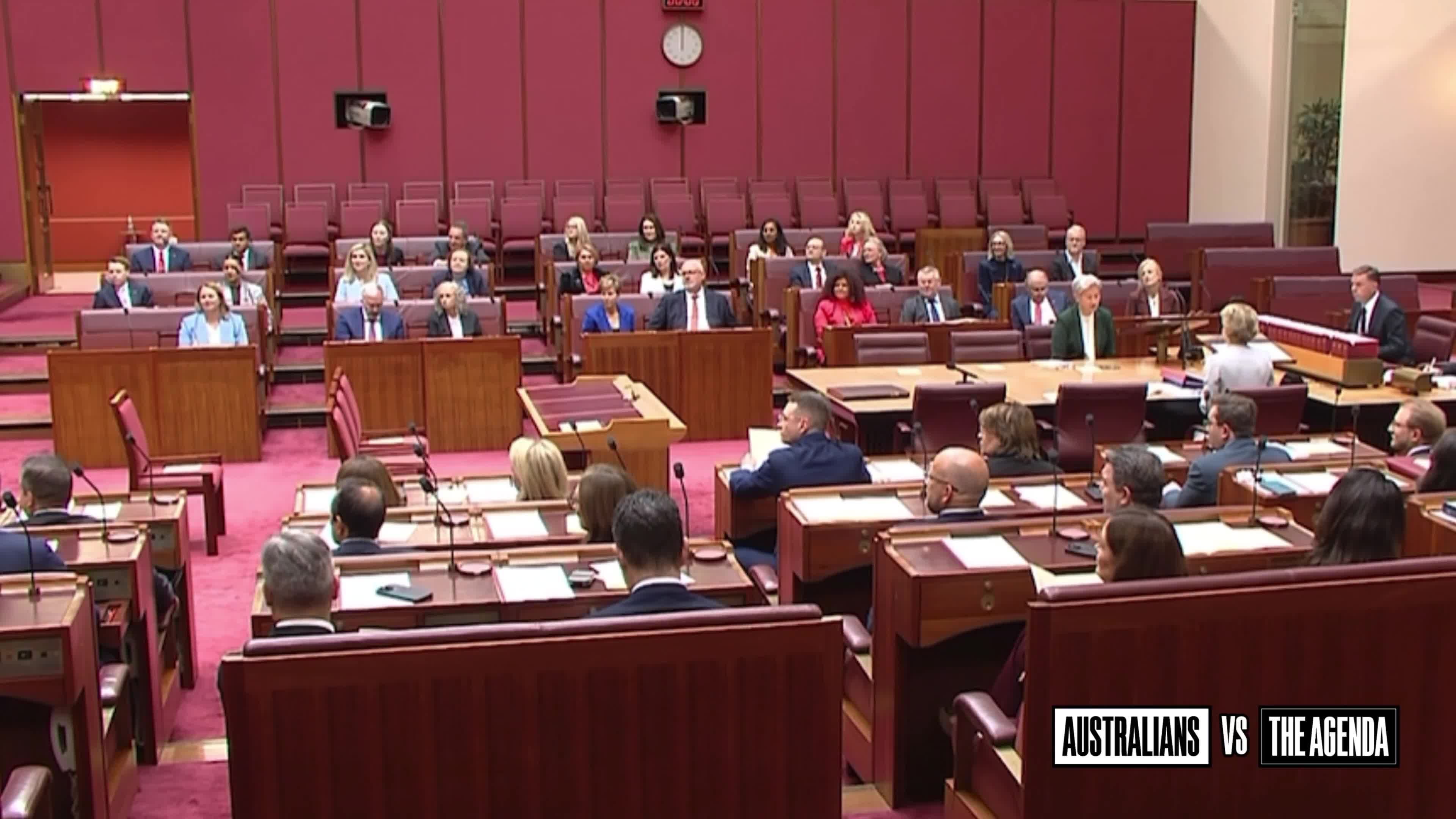 Pauline Hanson just nominated Senator David Pocock to be the President of the Senate.  He immediately declined.
