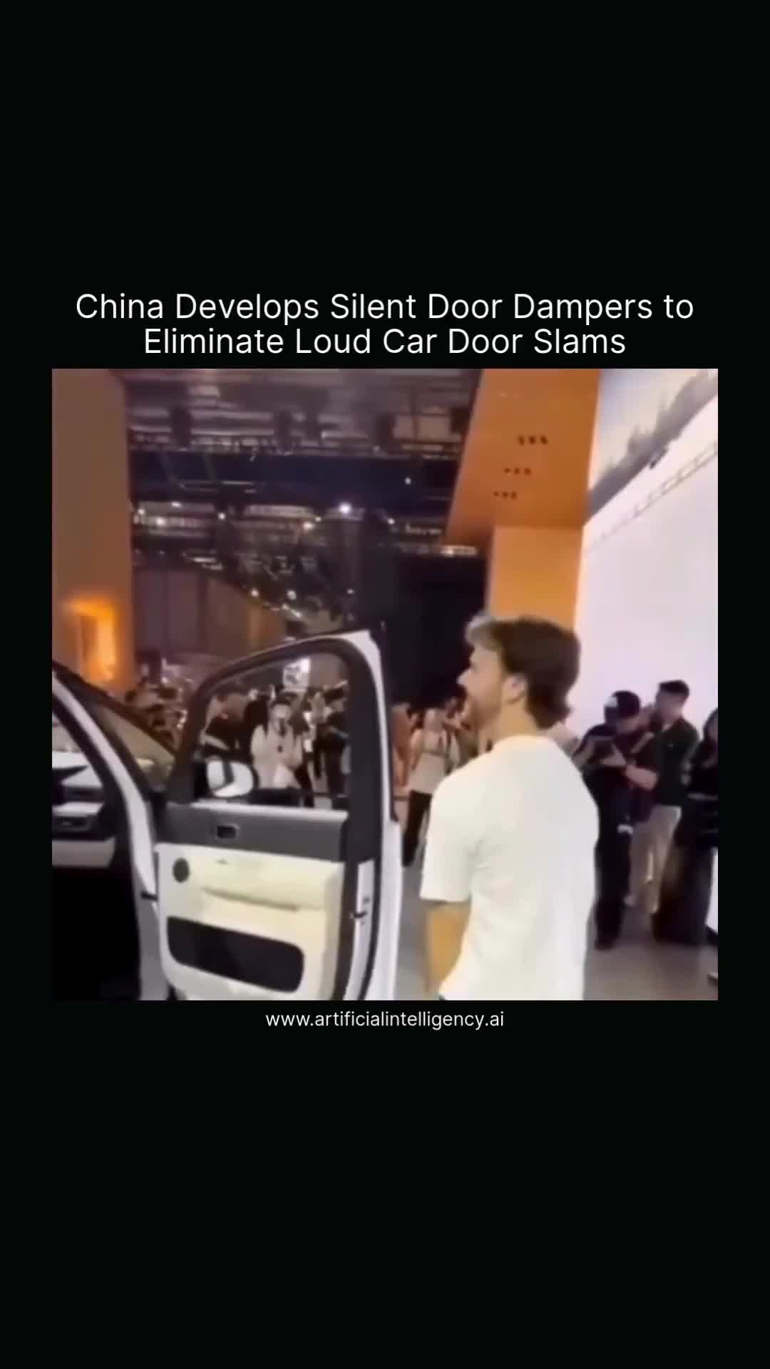 🇨🇳 CHINA ENDS THE ERA OF LOUD CAR DOOR SLAMS  New tech lets you slam a car door like you're mad - but it still closes with a gentle thunk.  No motors, just smart mechanics slowing it d...