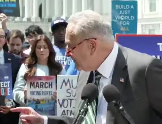 Democrat Leader Chuck Schumer compares Voter ID requirements to reverting back to “Jim Crow”