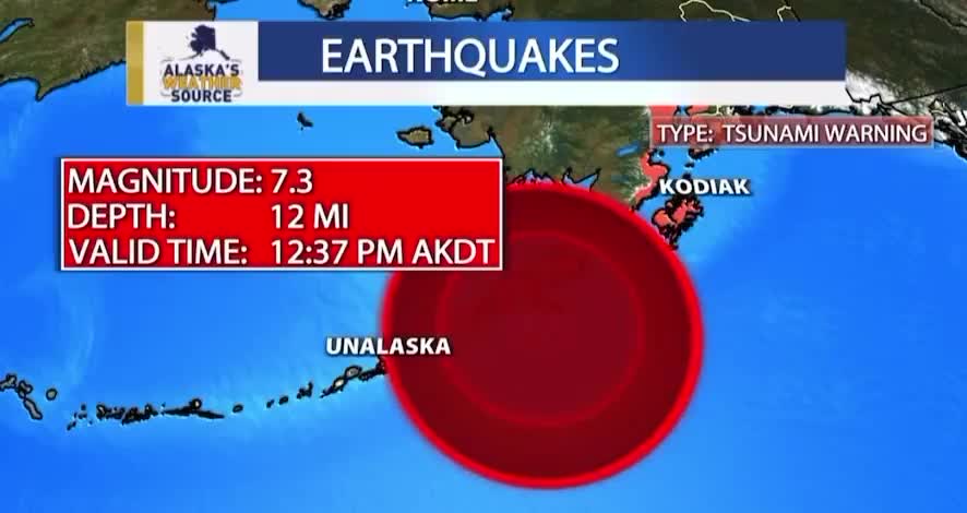 🚨🇺🇸 Tsunami warning issued for Alaska   “Please get to higher ground”