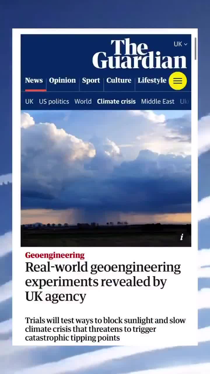 Imagine believing that the toxic poisoning of our skies that the Government has now admitted too, is actually to fight against the Climate Change Scam Hoax