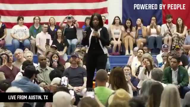 Please, please, please, Democrat party, keep putting this low IQ moron, front and center 😂