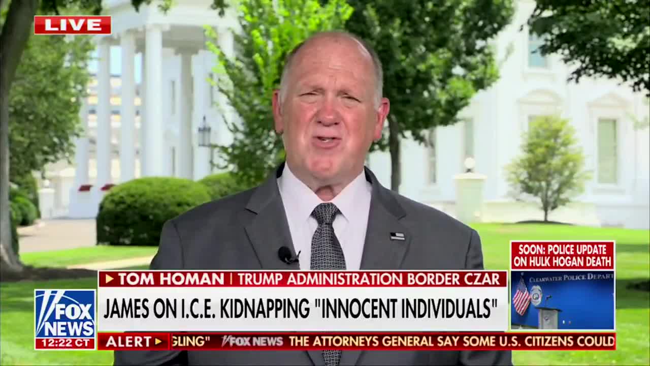 Border Czar Homan: “NYPD wants to help us. The officers on the ground want to help us, but it's a sanctuary city that was created by Bill de Blasio and supported by the City Council... Let...