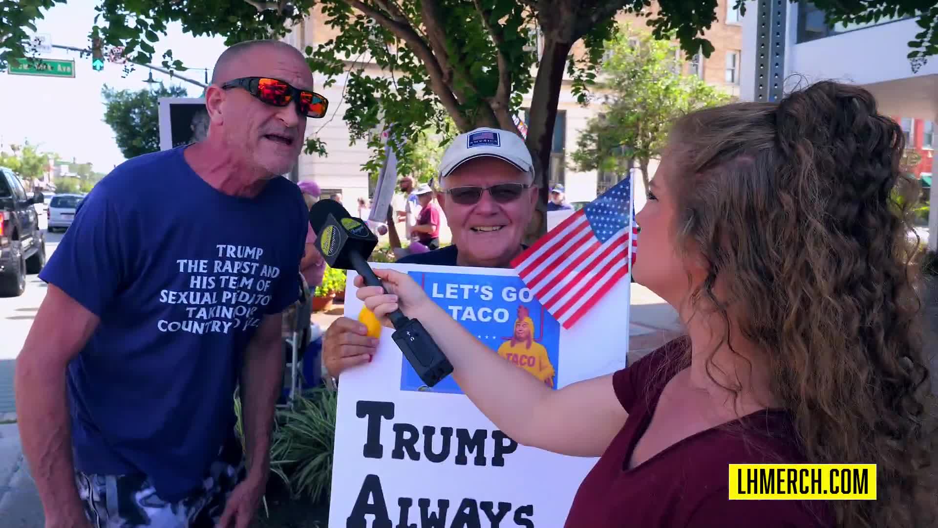 Kaitlin Bennett was attacked by an unhinged Democrat in DeLand, Florida who threatened to K*LL her and all Trump supporters.   This is the violent left in action.