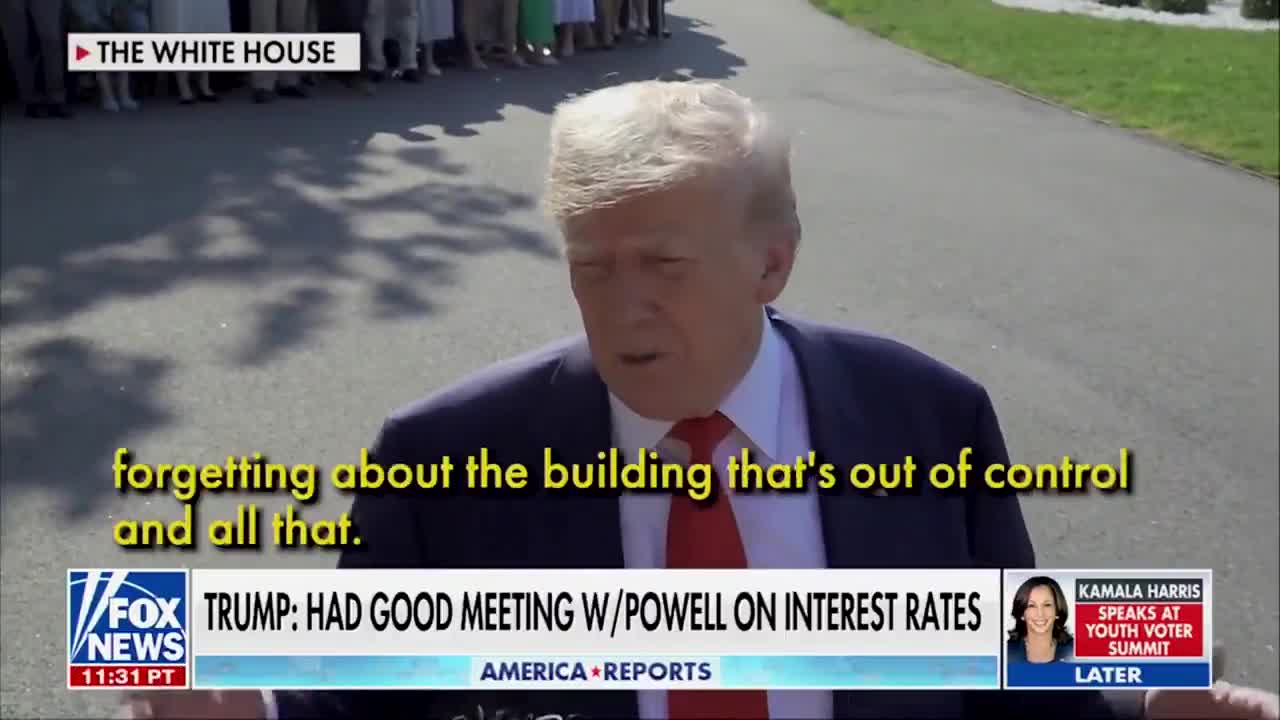 Fed Chairman Jerome Powell congratulated President Trump:  “The country is doing well. He said to me ‘congratulations, the country is doing very well.’”  🔥🔥