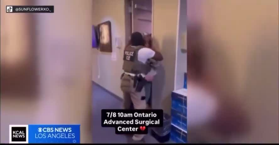 Hospital staff assault ICE agents and attempt to obstruct the arrest of illegal aliens in California