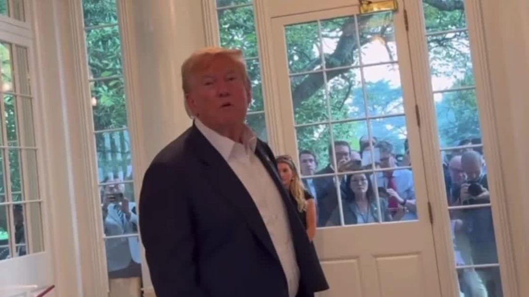 President Trump dismisses whether or not Obama should be impeached…   But says something should be done, because “you have to recognize the wrong that they’ve done.”