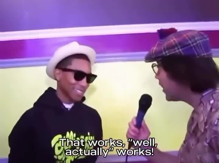 Pharrell is the first artist to flip the script on Nardwuar 😭
