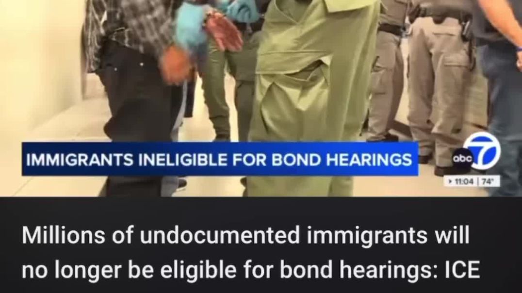 KABOOM 💥   Illegal Aliens will no longer be eligible for bond hearings if they are detained.