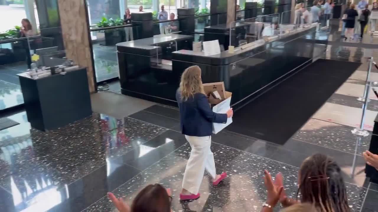 1,300 State Dept employees were fired and left the building with their belongings for the last time