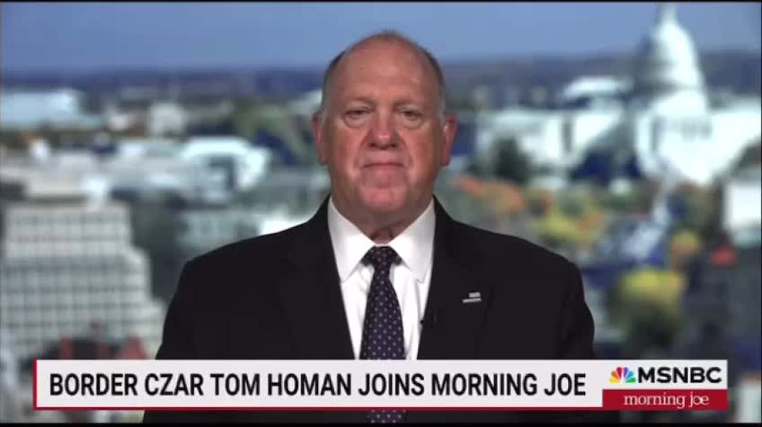 Tom Homan schools MSDNC