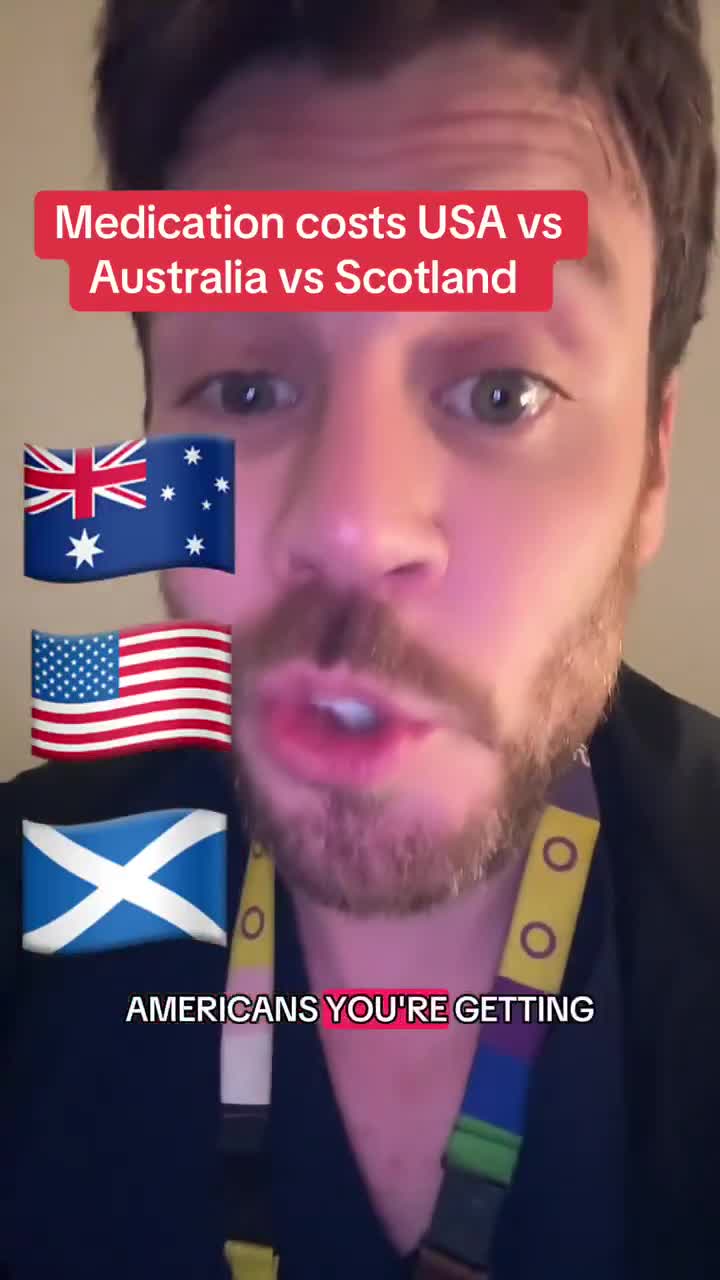 Medication costs in Scotland vs Australia vs US  The numbers might surprise you 😳