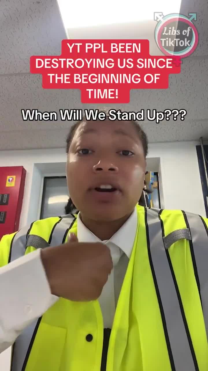 Woman who appears to work for security company Allied Universal posted a TikTok about wanting people to start 