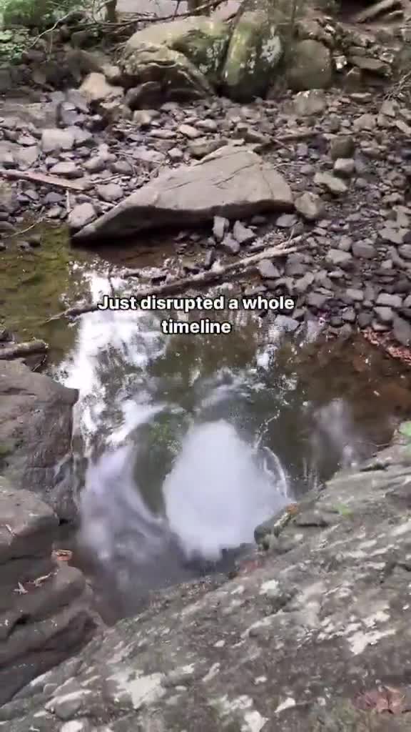 Water forgot it was water for a second
