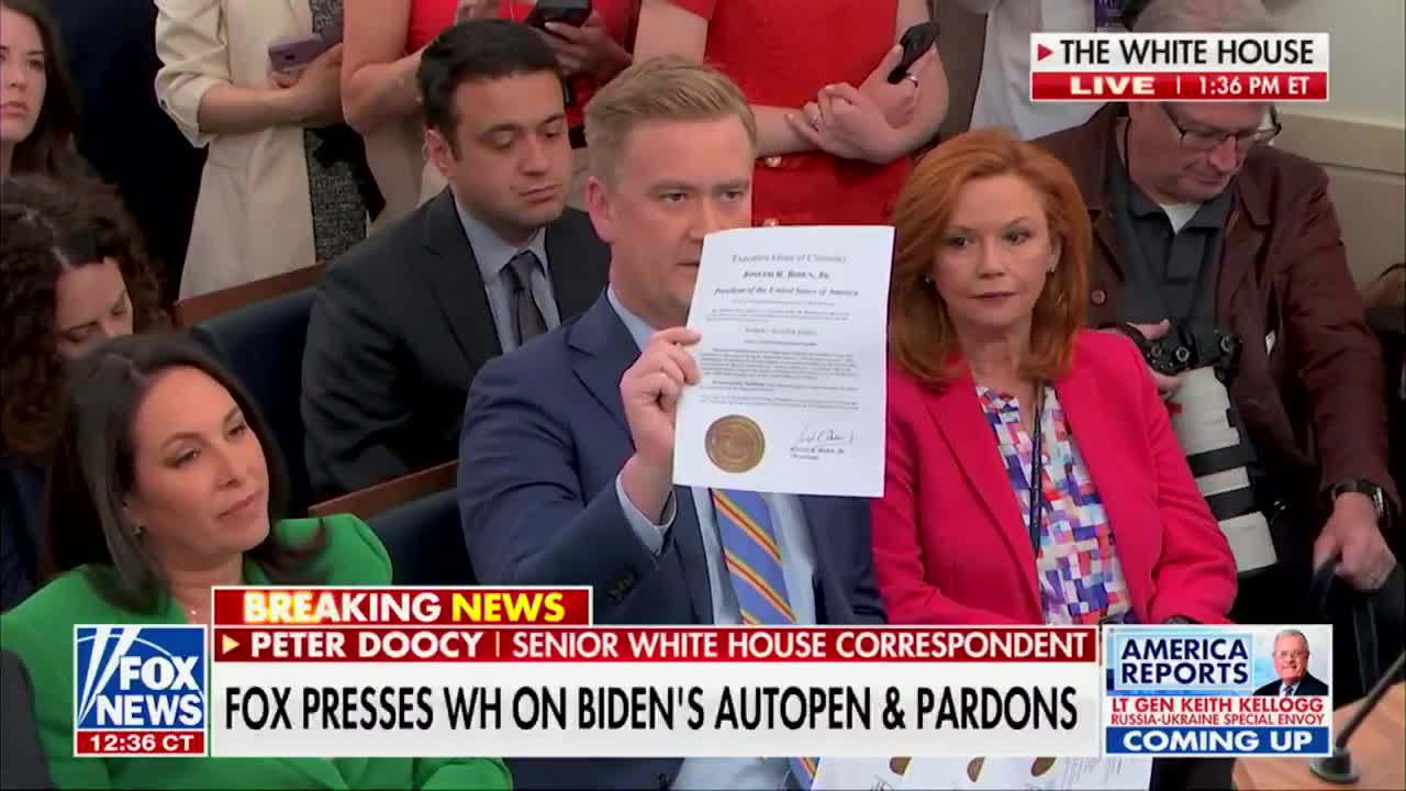 Worth pointing out that only the Hunter Biden pardon appears to contain Joe Biden’s authentic signature. This was from June when Peter Doocy pointed out the glaring discrepancy.