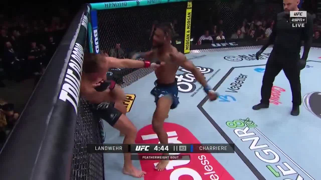 MORGAN CHARRIÈRE FINISHES NATE LANDWEHR WITH A FLURRY 😱 #UFCNashville