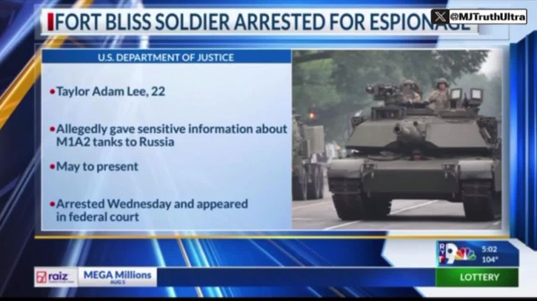 Dumbass…  An active duty soldier with the U.S. Army was arrested and charged with attempting to share sensitive information about U.S. military tank capabilities with Russia