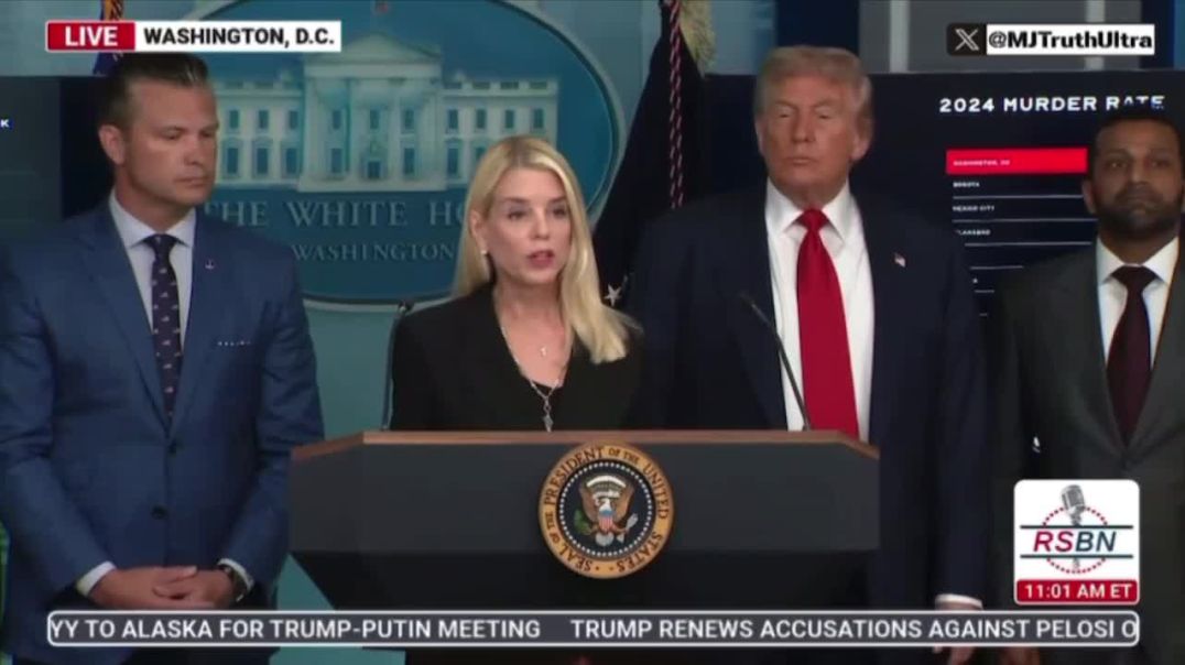 Did you hear what President Trump said?  As President Trump called upon Pam Bondi, he said “People are going to start to see the Fruits of her Labor.”