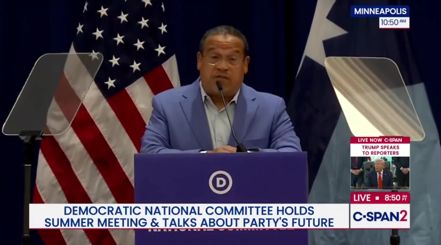 Minnesota Attorney General Keith Ellison: “We have sued Trump for gender affirming care! We are not going to scapegoat the transgender community.”