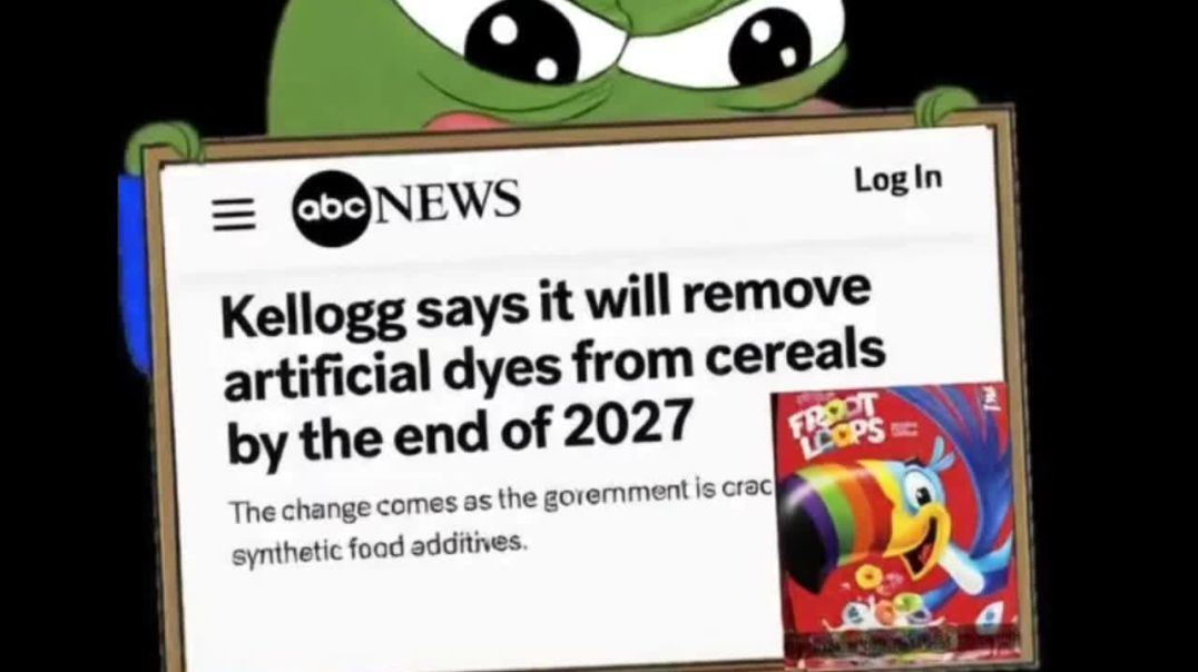 BREAKING: Kellogg says it will stop poisoning Children’s Cereal with Artificial Dyes by 2027
