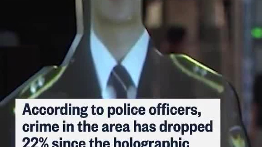 BREAKING: South Korean police have introduced a life-sized “holographic” officer in hopes of deterring crime.