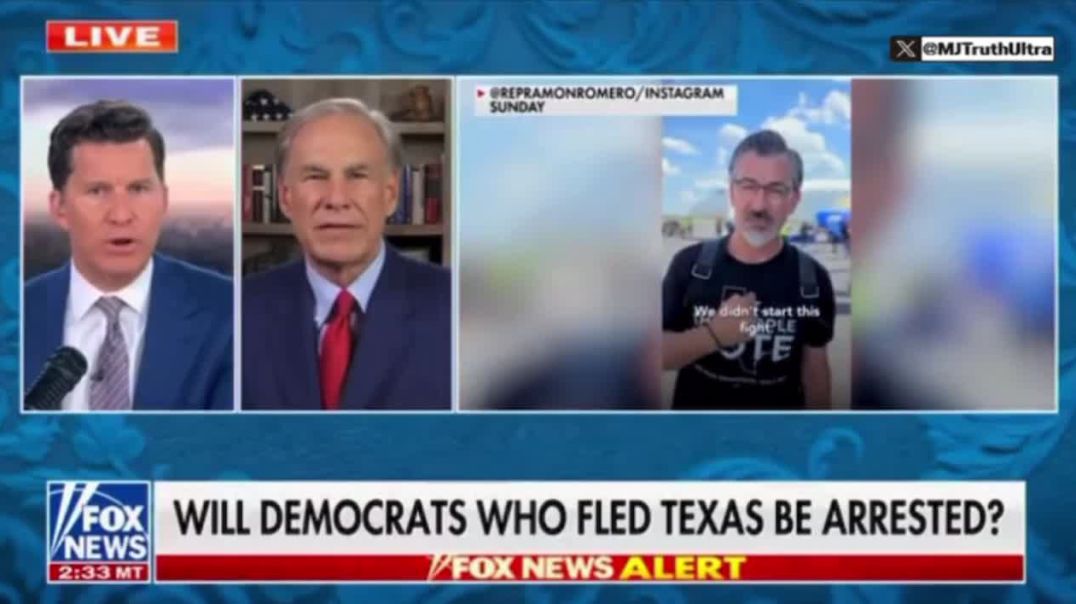 Gov Gregg Abbot says Texas DPS is actively “on the Streets” to Arrest Democrat House Members who Broke Quorum