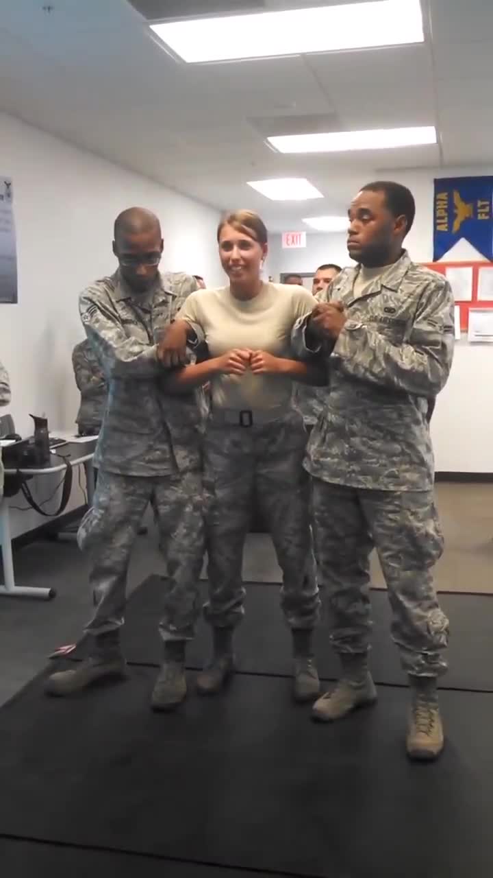 She reached for bro's weapon