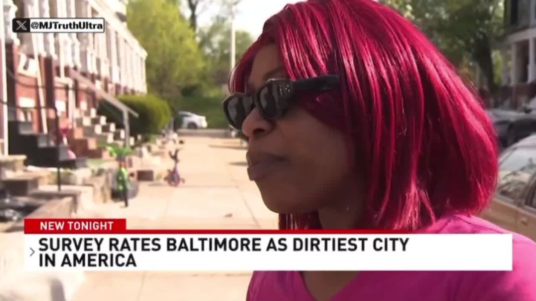Under MD Governor Wes Moore’s Watch, Baltimore was named the DIRTIEST CITY IN AMERICA  And he wants President Trump to “take notes from Baltimore”?