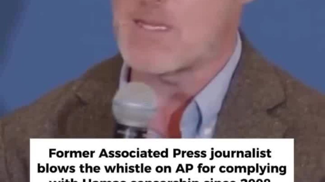 Former Associate Press Journalist Blows the Whistle, says the AP has been Covering up for Hamas since 2008, meant to make Israel look bad.