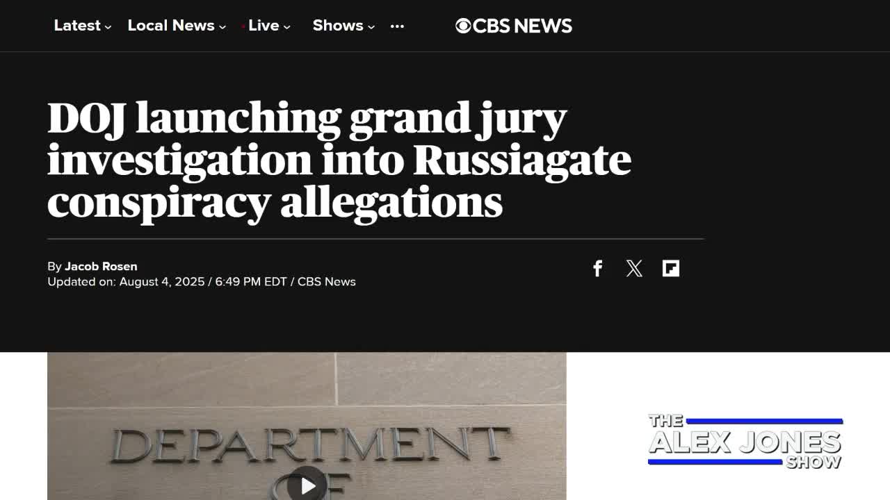 BREAKING: In A First, The DOJ Has Sent Criminal Charges To A Federal Grand Jury With The Goal Of Indicting The Obama Russia Hoax Coup Plotters!  