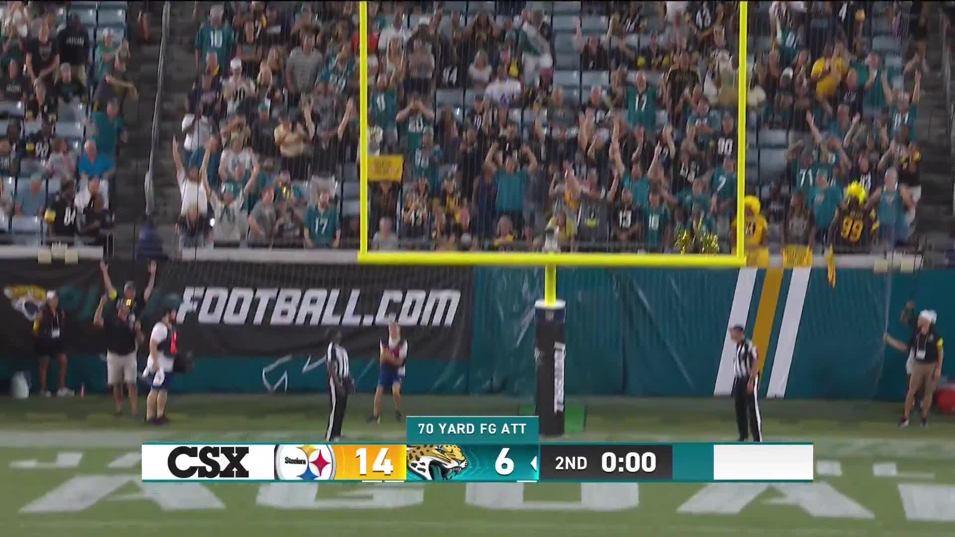 CAM LITTLE KICKED A 70-YARD FIELD GOAL 😱   It would have broken the NFL record by 4 yards 🤯   (via @NFL)