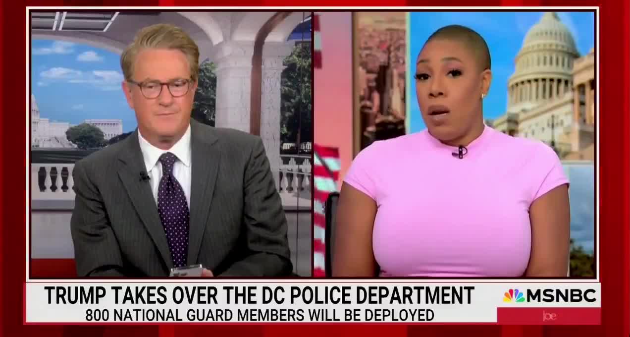 Q: “You don't think more police makes streets safer?”  Symone Sanders: “No. I'm a black woman in America...We have to rethink what safety means.”
