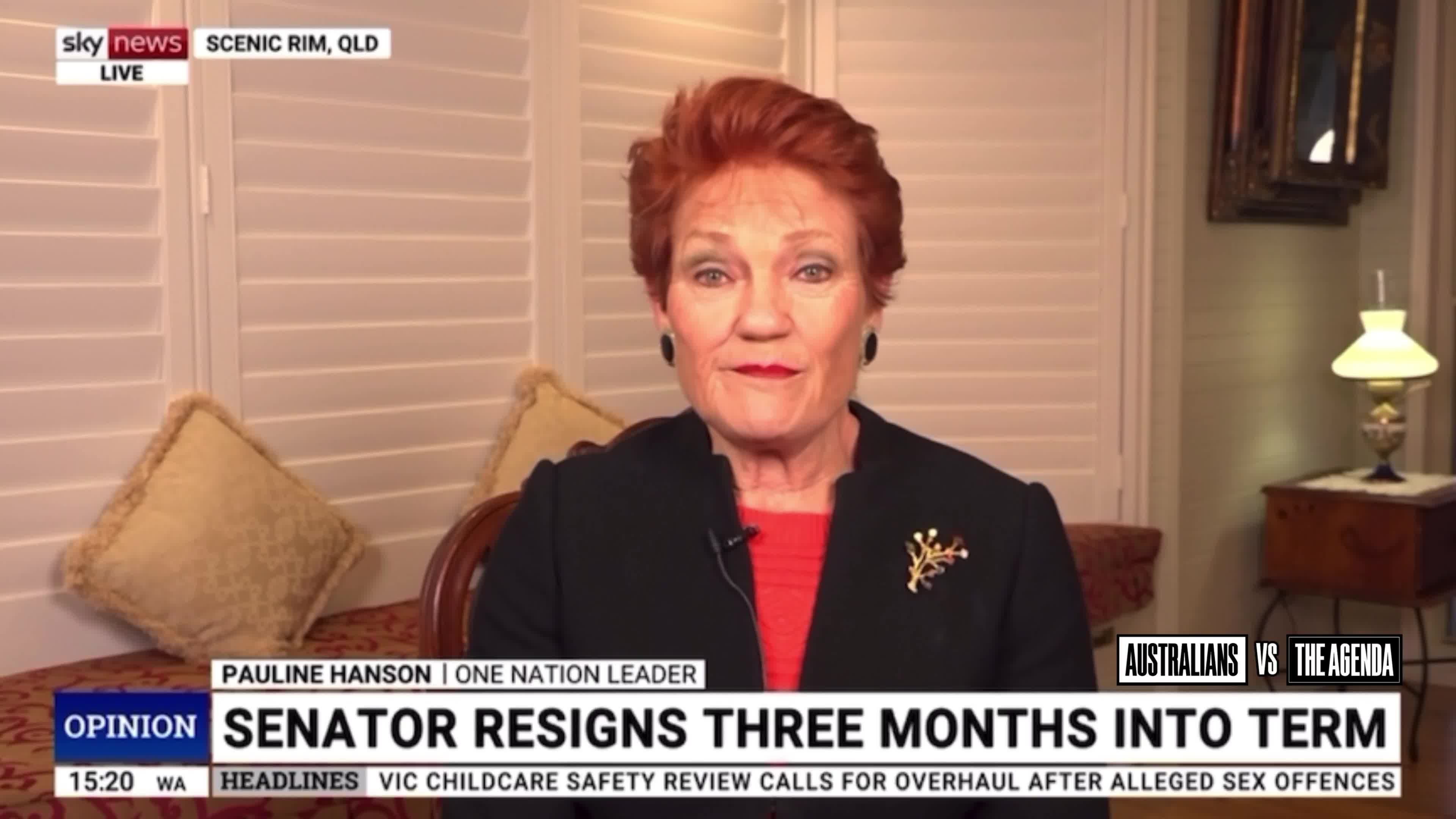 Senator @PaulineHansonOz says her daughter, Lee Hanson, has declined an offer to be nominated as the replacement for retiring One Nation senator Warwick Stacey, citing her commitment to Tasm...