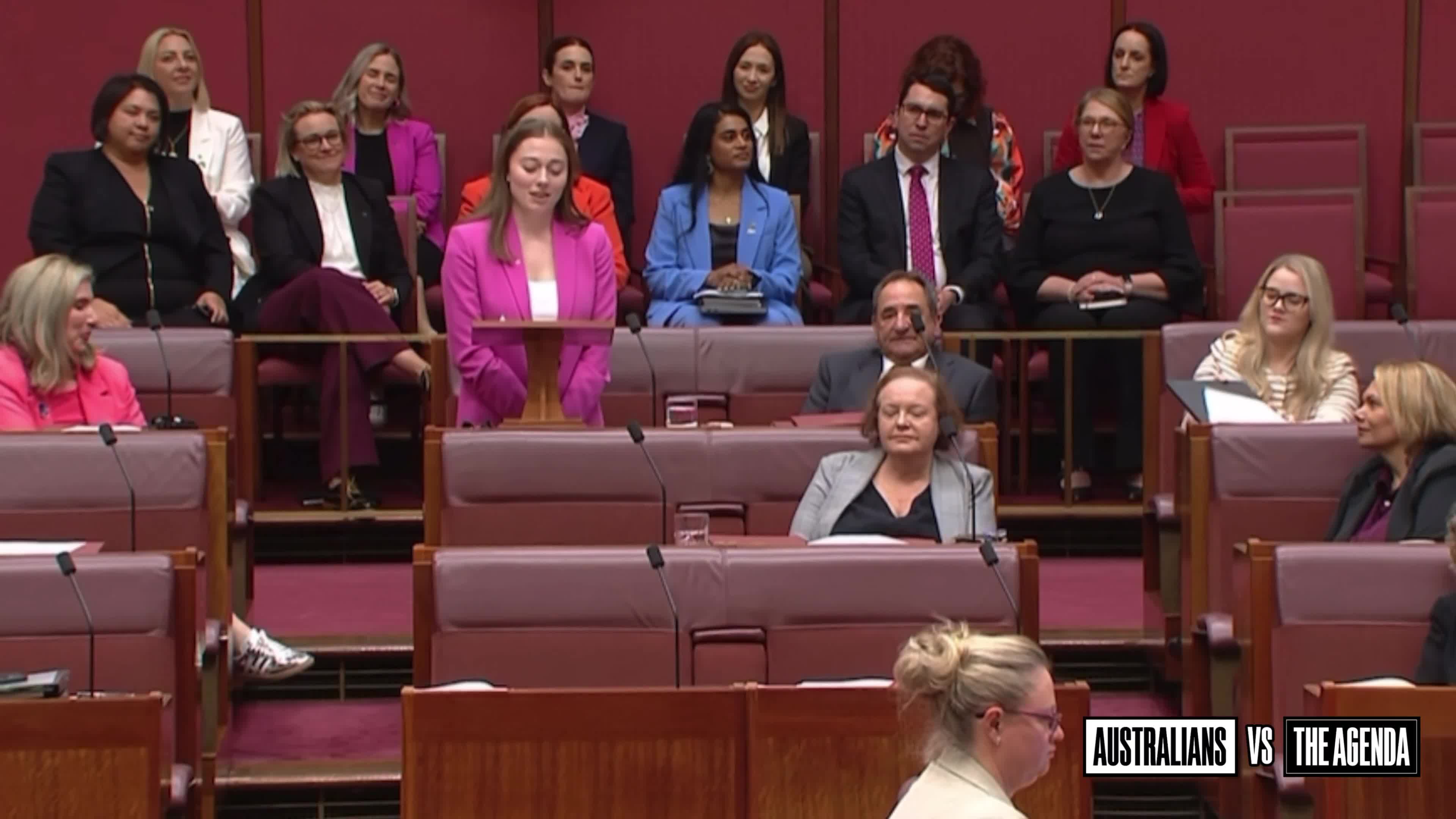 In her maiden speech, Australia’s youngest Senator, Charlotte Walker, slammed critics questioning her young age, stating that “she has over 21 years of life experience” and that she br...