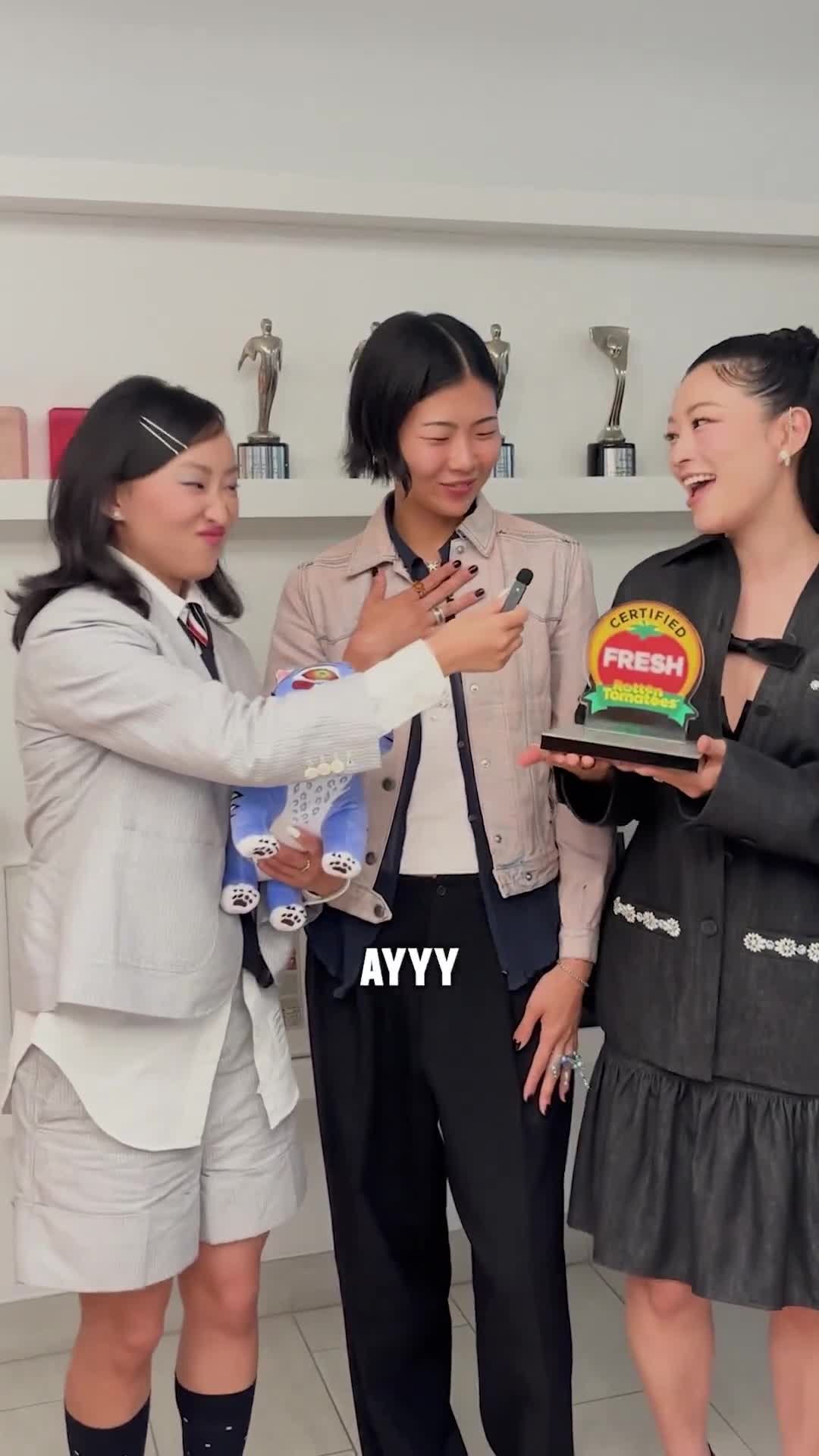 The stars of ‘KPop Demon Hunters’ celebrate the film receiving a Certified Fresh rating🍅